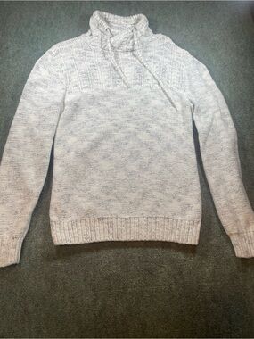 Women’s Cowl Neck Sweater - Cream Heather